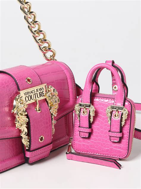 borsa rosa versace jeans couture|farfetch versace jeans.